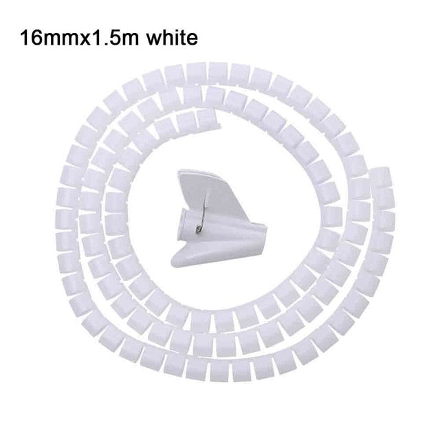 2pcs Flexible Spiral Cable Storage Organizer - Image 2