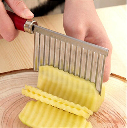 Stainless Steel Wavy Potato Slicer - Image 0