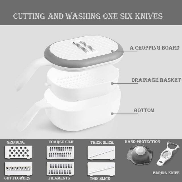 Multifunctional Fast Vegetable Slicer with Strainer - Image 1