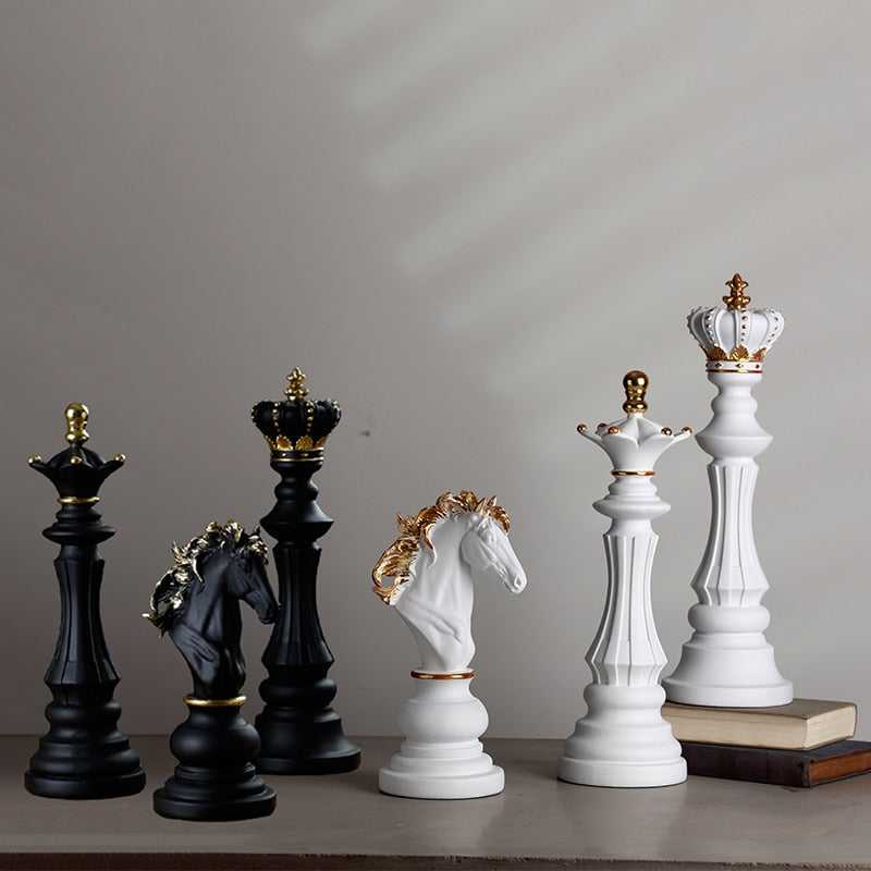 Luxury Chess Statue Home Decor - Image 0