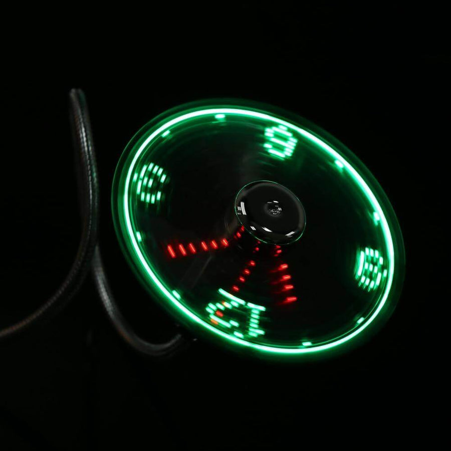 USB Fan Time And Temperature Display Clock - Image 3