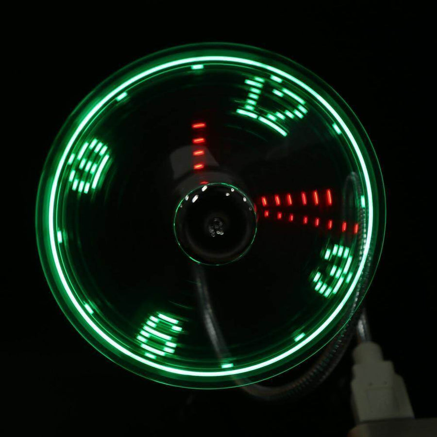 USB Fan Time And Temperature Display Clock - Image 4