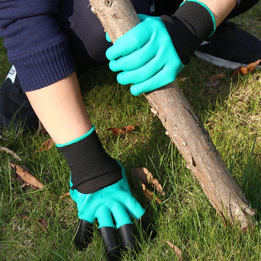 Garden Rubber Gloves with Fingertips Claws - Image 3