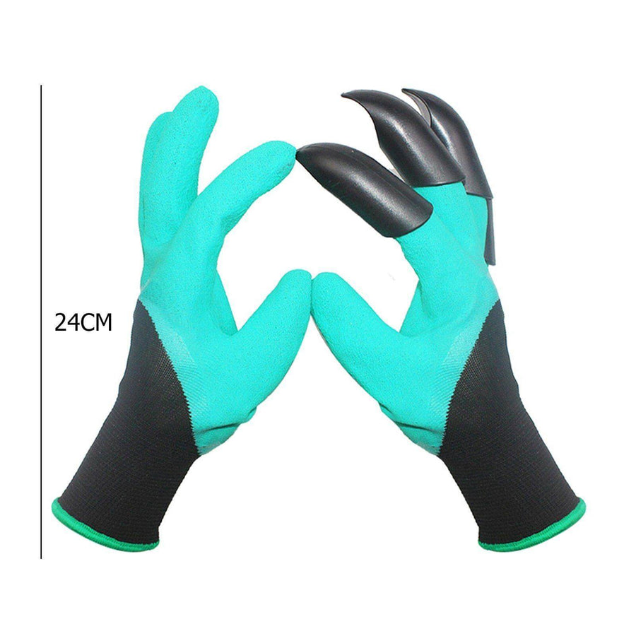 Garden Rubber Gloves with Fingertips Claws - Image 16