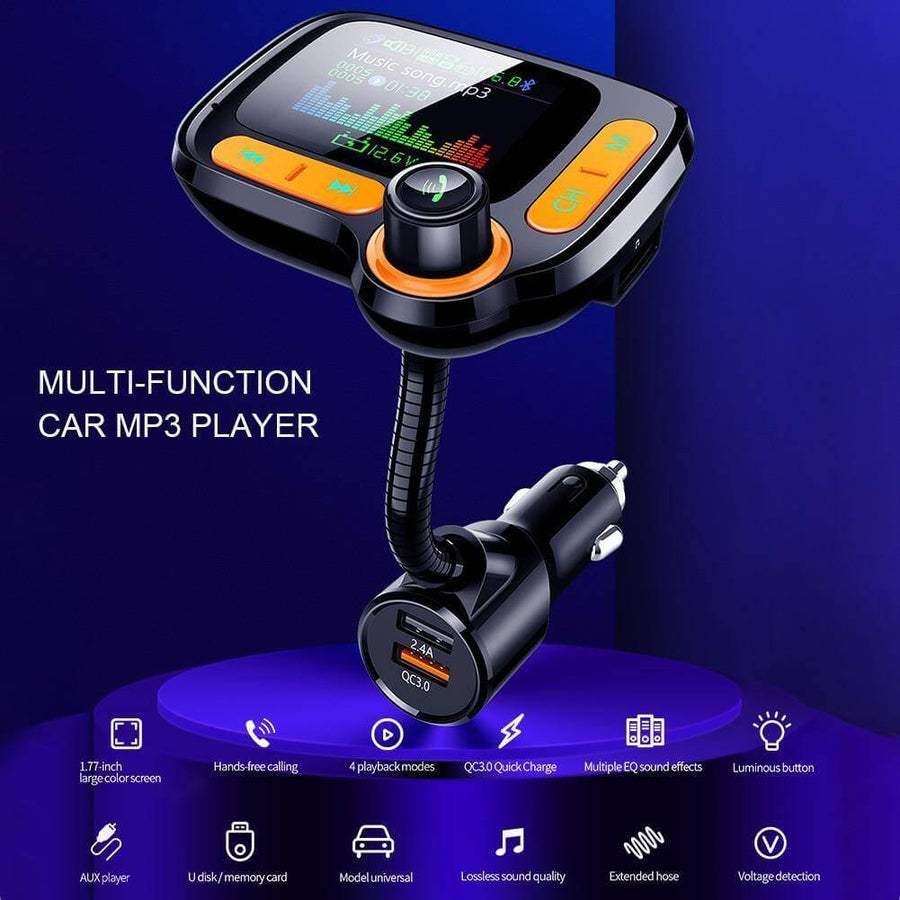 Dual USB Charging Bluetooth FM Transmitter for Car - Image 4