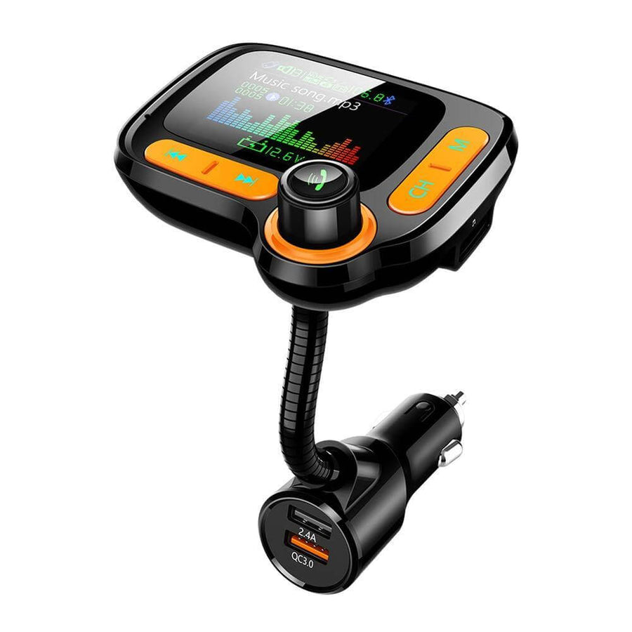 Dual USB Charging Bluetooth FM Transmitter for Car - Image 1