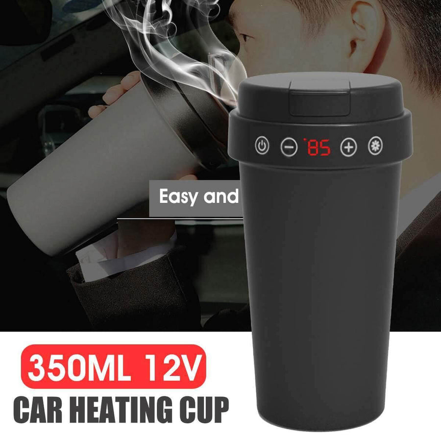 LCD Display Stainless Steel Car Electric Thermos - Image 2