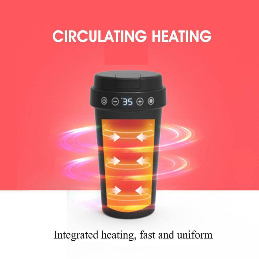LCD Display Stainless Steel Car Electric Thermos - Image 7