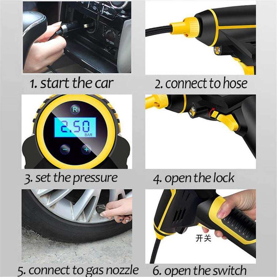 Portable Wireless Digital Car Tire Air Compressor - Image 6