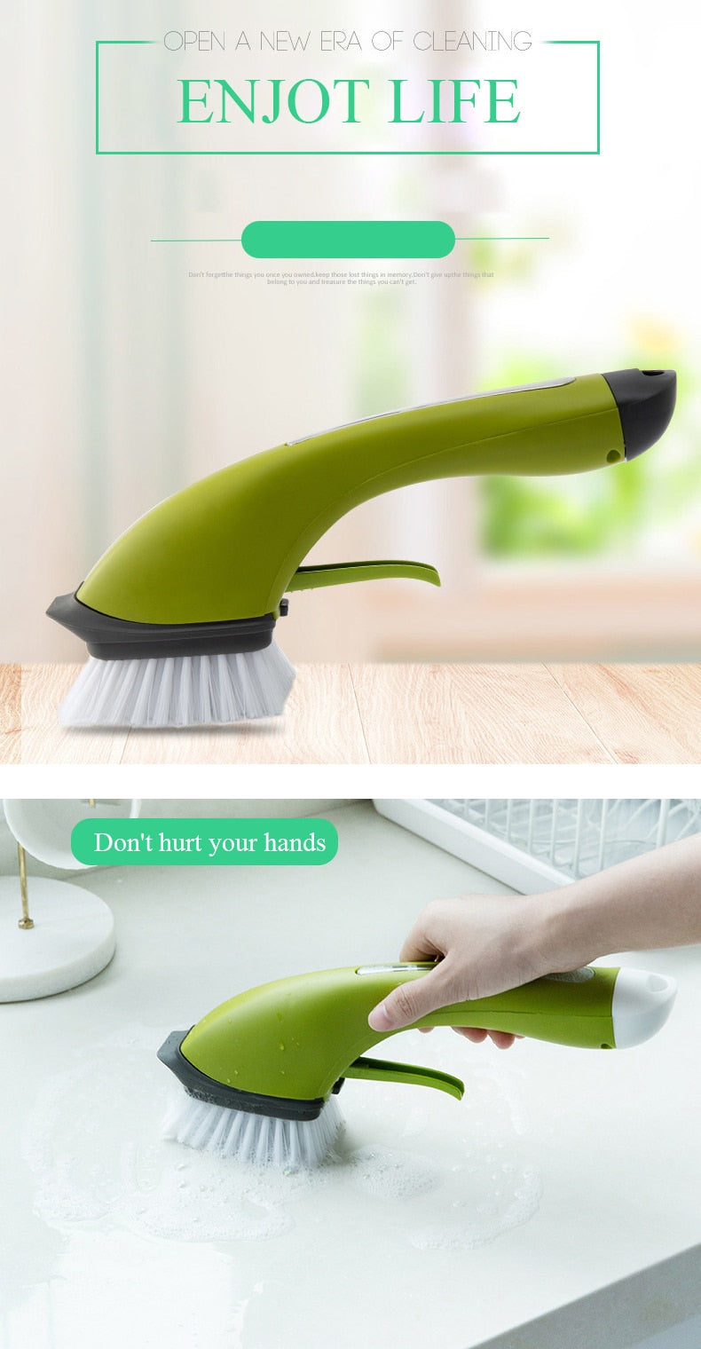 Multi-function Liquid Dispenser Cleaning Brush - Image 1