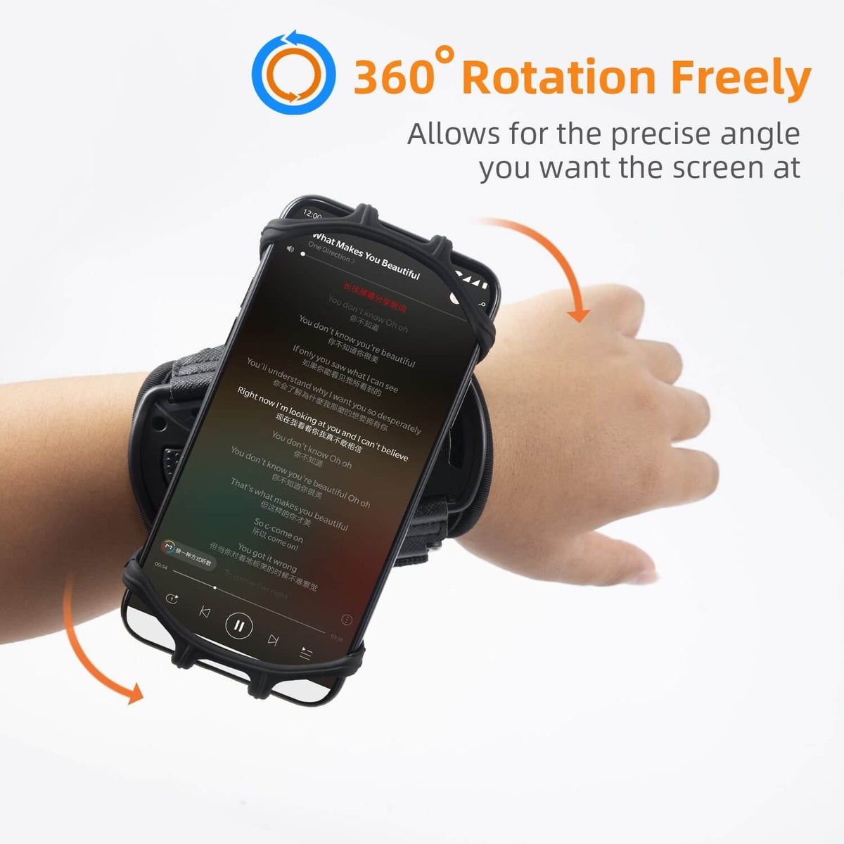 Rotating Sports Phone Holder Wristband - MaviGadget