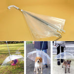 Creative Pet Walking Transparent Umbrella