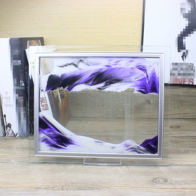 3D Glass Flow Sand Painting Frame