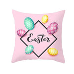 Bunny Easter Eggs Cotton Pillowcase