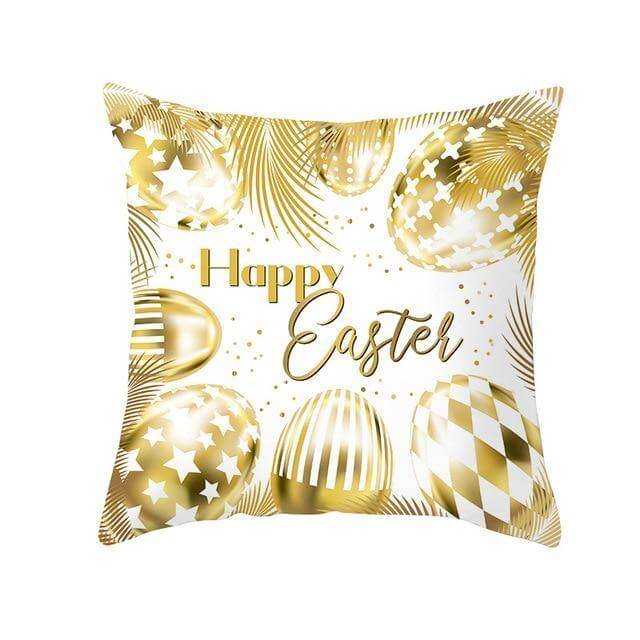 Bunny Easter Eggs Cotton Pillowcase - Image 21