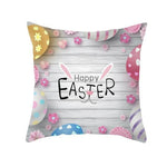 Bunny Easter Eggs Cotton Pillowcase