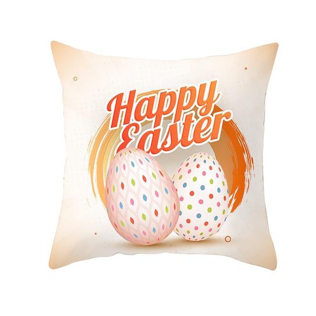 Bunny Easter Eggs Cotton Pillowcase - Image 15