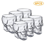 3D Transparent Skull Crystal Mug