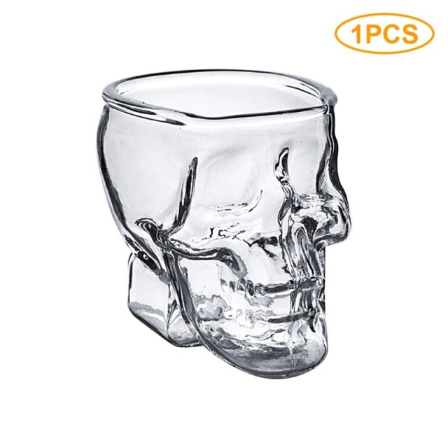 3D Transparent Skull Crystal Mug