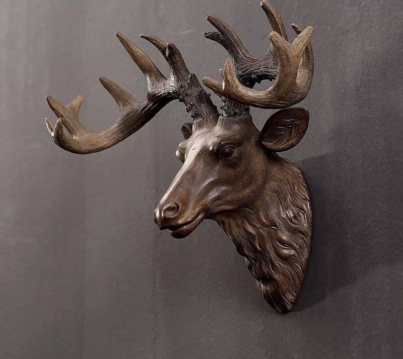 Modern Pure Handmade Hanging Moose and Sheep Head Decoration - MaviGadget