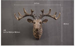 Modern Pure Handmade Hanging Moose and Sheep Head Decoration - MaviGadget