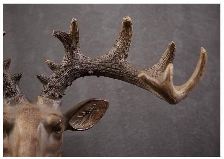 Modern Pure Handmade Hanging Moose and Sheep Head Decoration - Image 6