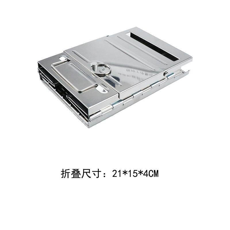Outdoor Foldable Camping Stainless Steel Mini Charcoal Grill - Image 3
