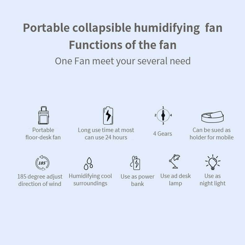 Portable Remote Control Air Conditioner Humidifier with Light - Image 13