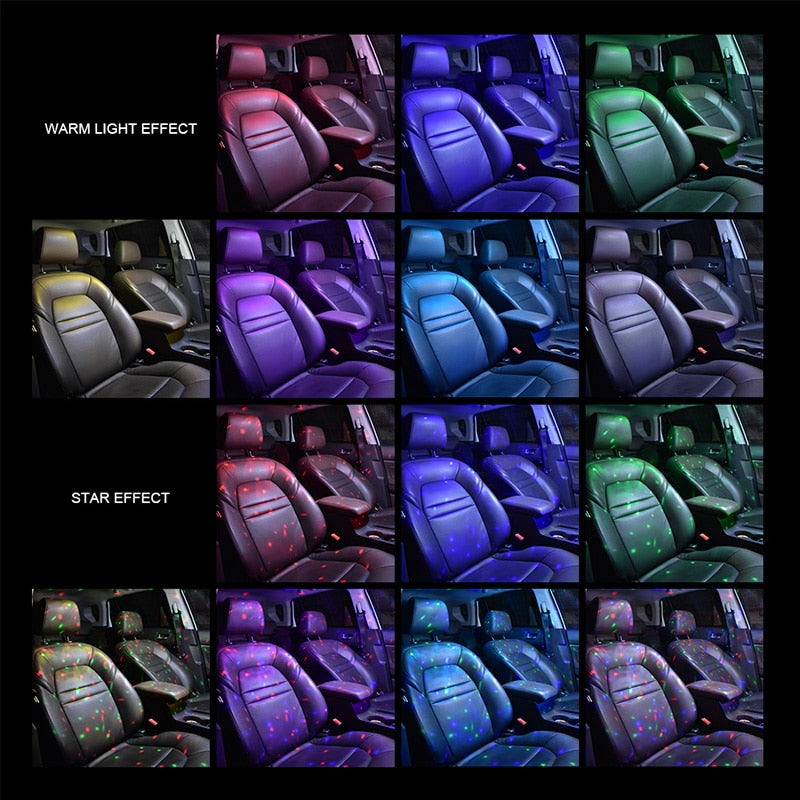 Multi-Color USB Car Atmosphere RC Light - Image 7