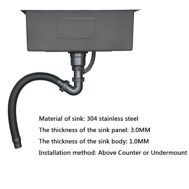 Stainless Steel Modern Kitchen Sink - Image 11