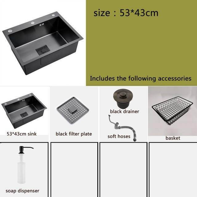 Stainless Steel Modern Kitchen Sink - Image 13