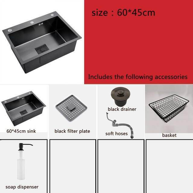 Stainless Steel Modern Kitchen Sink - Image 18