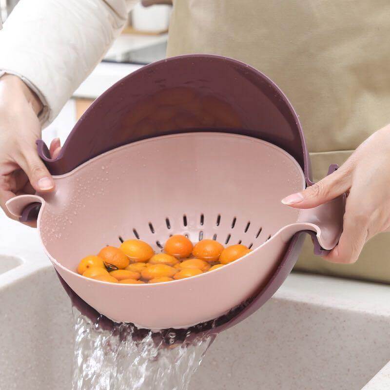 Pastel Double Drain Basket Bowl - MaviGadget