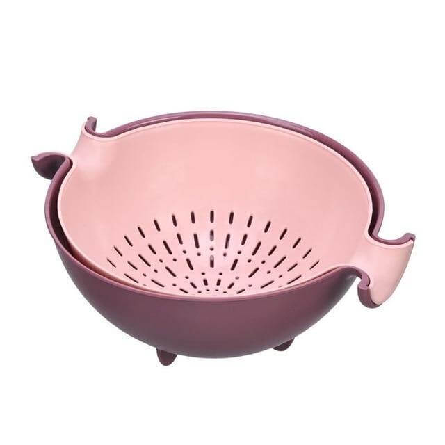 Pastel Double Drain Basket Bowl - Image 3