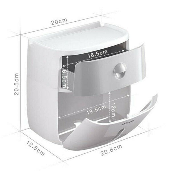 Waterproof Toilet Paper Holder Storage Box - Image 12