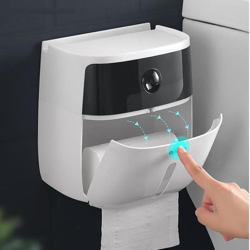 Waterproof Toilet Paper Holder Storage Box - Image 0