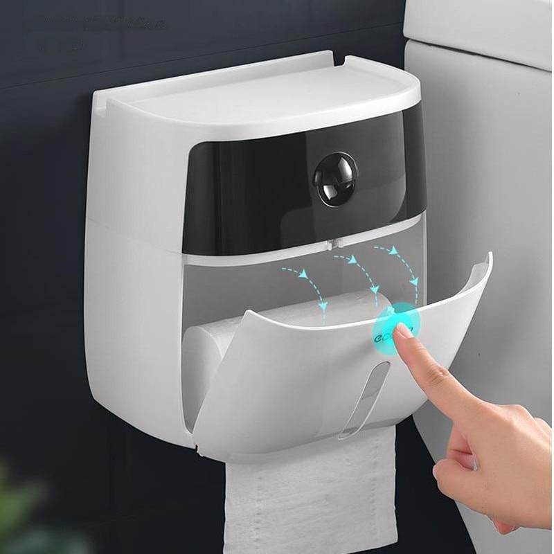 Waterproof Toilet Paper Holder Storage Box - Image 0