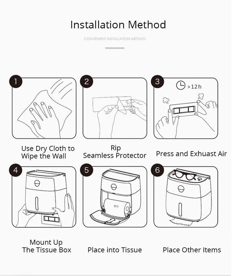 Waterproof Toilet Paper Holder Storage Box - Image 5