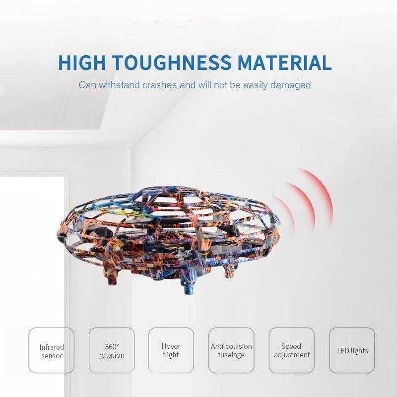 Mini Aircraft UFO RC Drone Infrared Hand Sensing Toys - Image 3