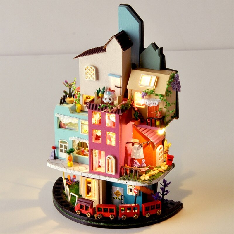 Handmade LED Romantic Town Wall Art - Image 4