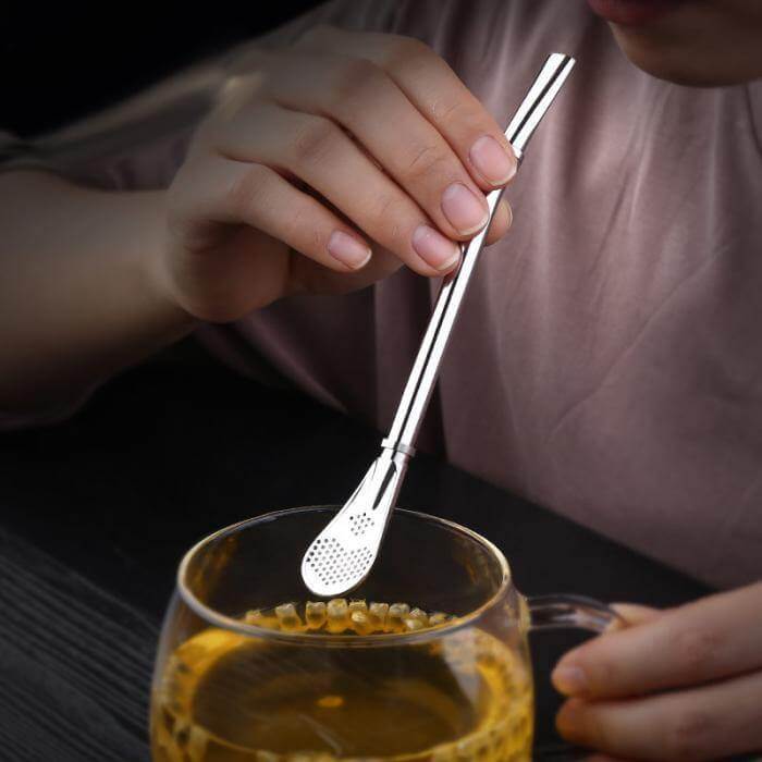 Stainless Steel Tea Straw Spoons - MaviGadget