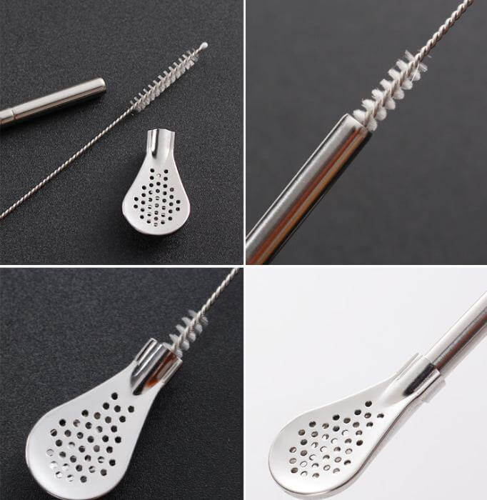 Stainless Steel Tea Straw Spoons - Image 4