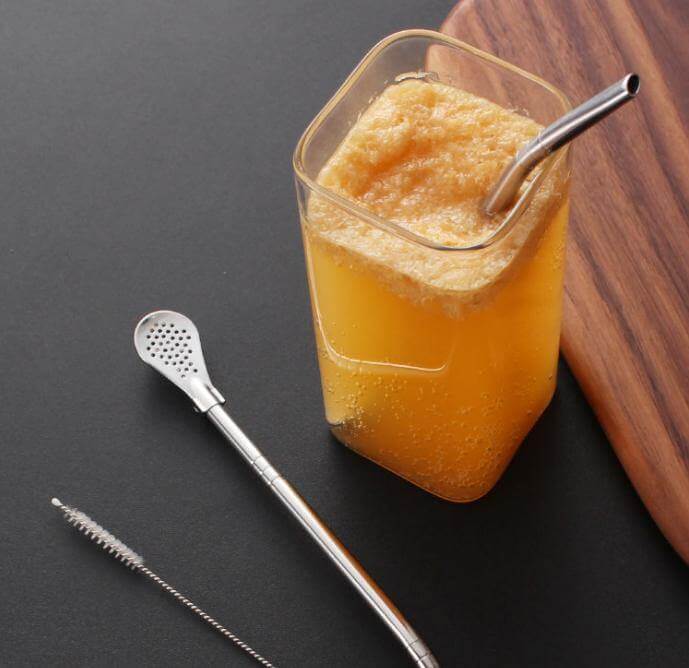 Stainless Steel Tea Straw Spoons - Image 1