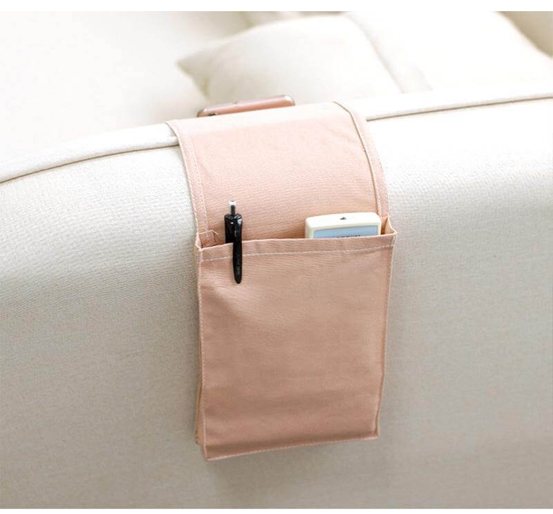 Cotton Linen Bedside Storage Bag - Image 4