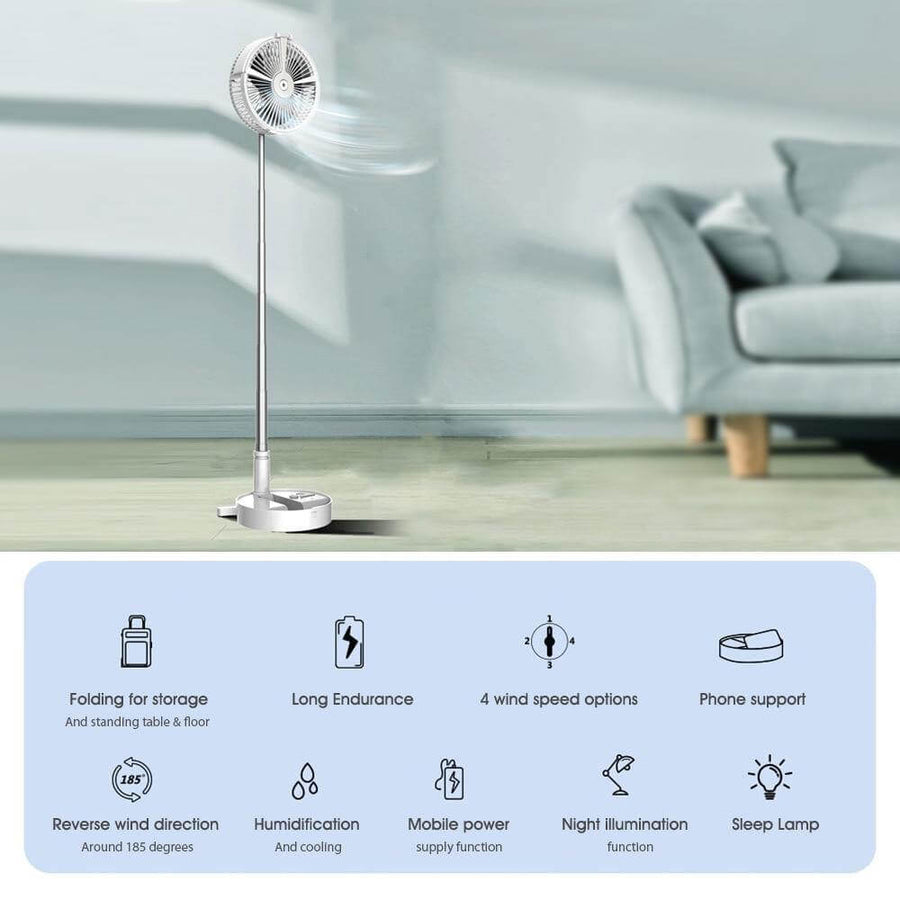 Portable Remote Control Air Conditioner Humidifier with Light - Image 5