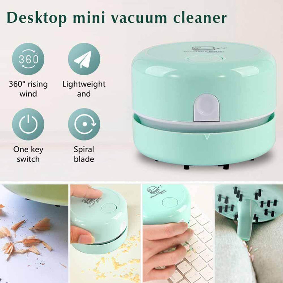 Portable Mini Desk Vacuum Cleaner - Image 2