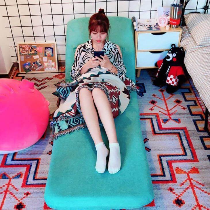 Lazy Foldable Single Sofa Bed Floor Chair - Image 10