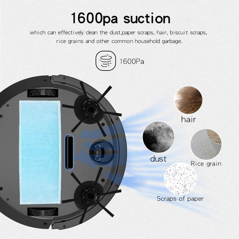 Multifunctional Remote Control Smart Robot Vacuum Cleaner - Image 3