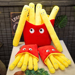 3D Burger Fries Plush Toy Pillow