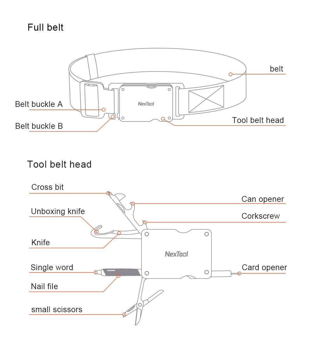 Multifunction Outdoor Survival Camping Belt